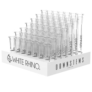 WHITE RHINO | 19/14 Glass on Glass Downstem (3"-6")