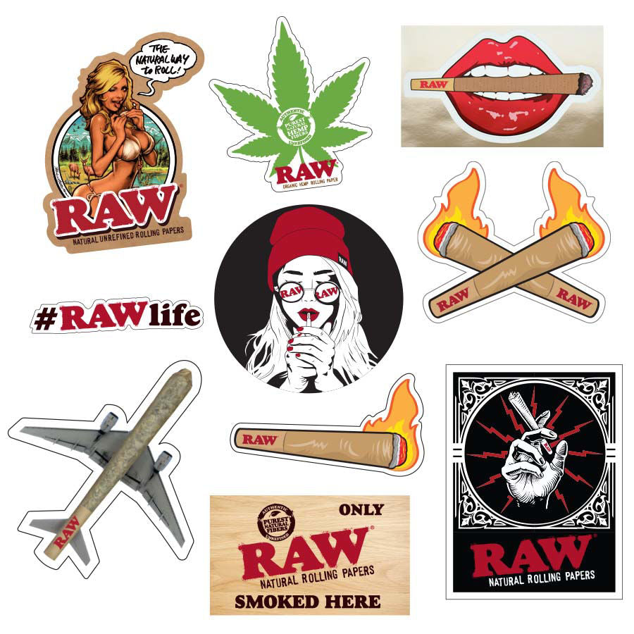 RAW Stickers 10 pk