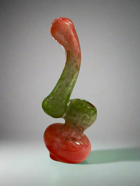 6” Two-Color Glass Bubbler