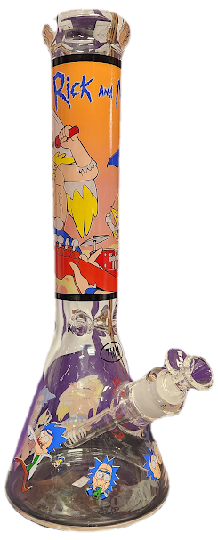 14" Rick & Morty 7mm Beaker Bong