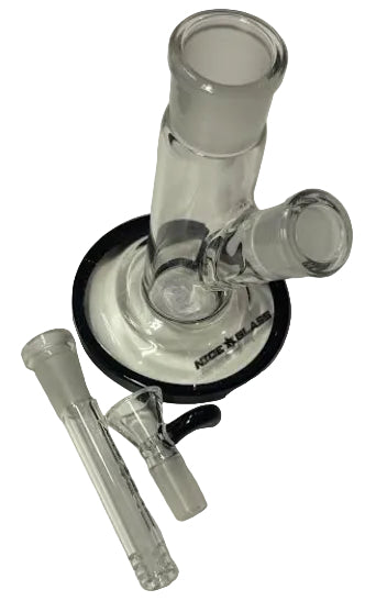 NICE GLASS 6" Build-A-Bong Base (Straight Shooter)