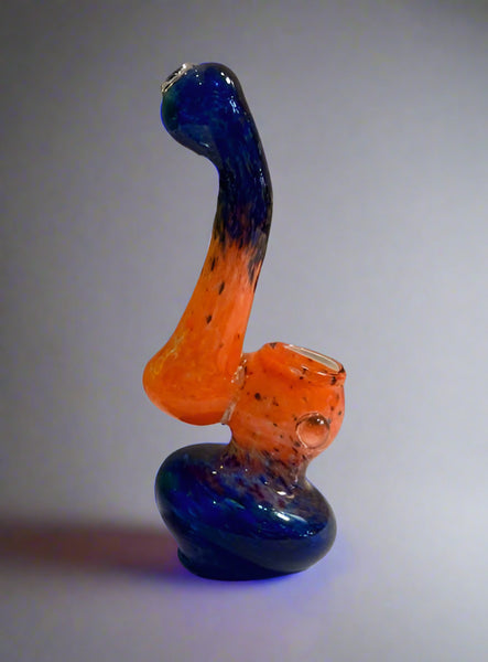 6” Two-Color Glass Bubbler