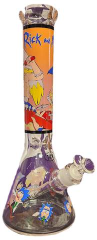 14" Rick & Morty 7mm Beaker Bong