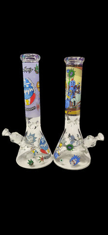 ANIMATED GRAPHIC 14" 7mm Beaker Bong