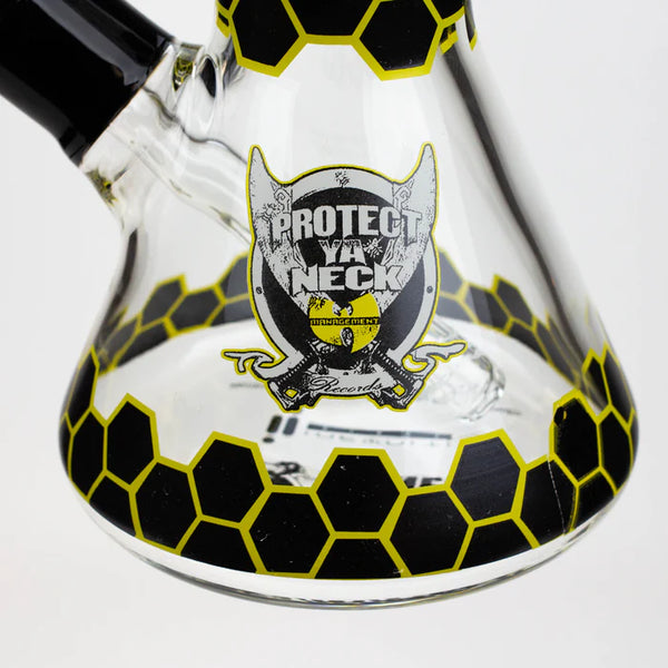 PROTECT YA NECK! 15.5" Killa Bees Glass Beaker Bong w/ Percolater