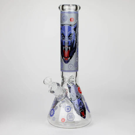 WOLF GRAPHIC 14" 7mm Beaker Bong