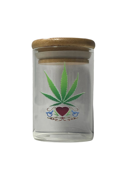 Glass Storage Jar With Bamboo Lid