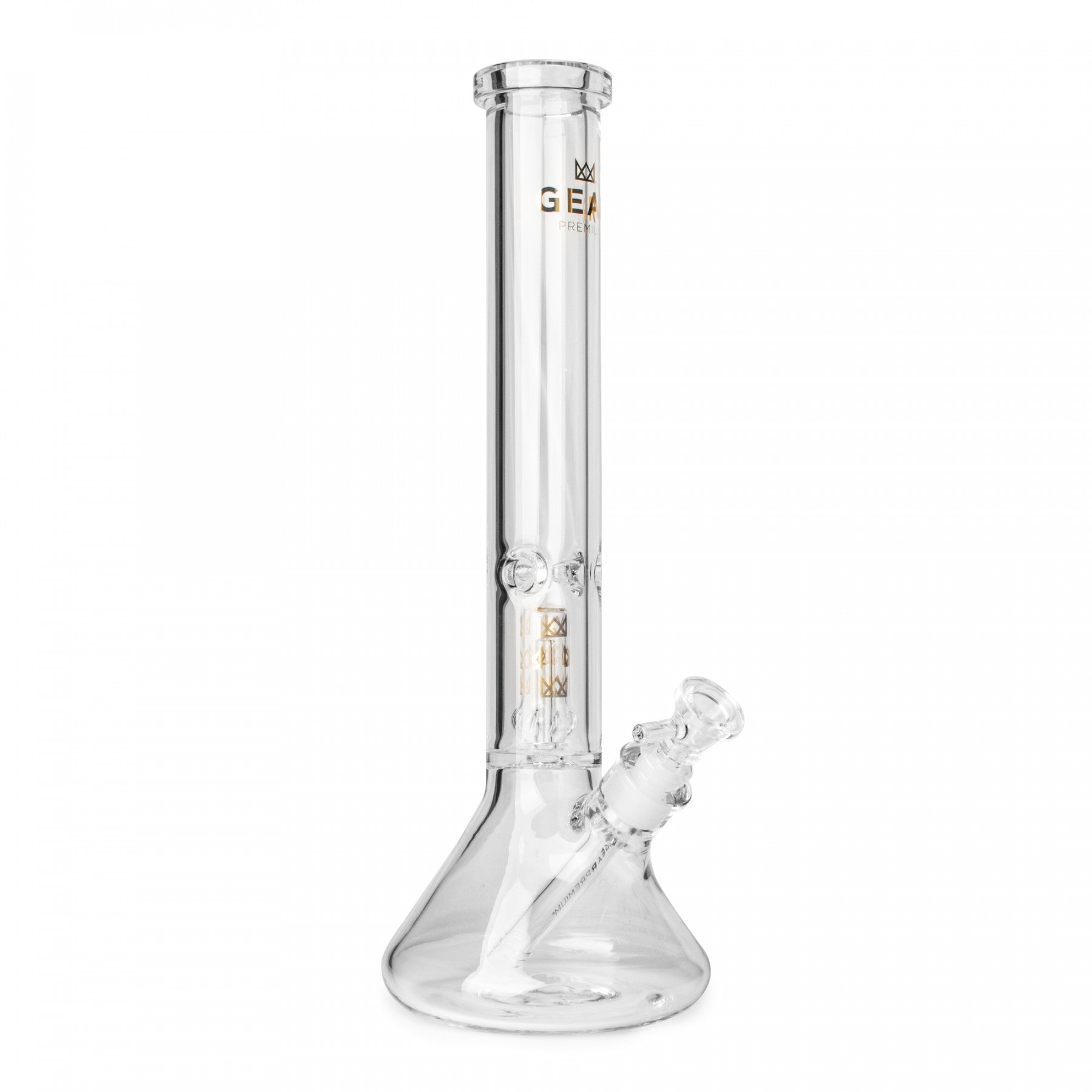 GEAR PREMIUM® 16" 7mm Thick King Peak Dual Chamber Beaker Base Water Pipe