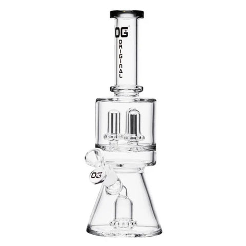 OG ORIGNAL 13"  Triple Perc Shower Head Beaker Bong