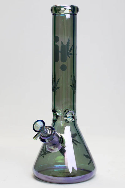 INFYNITI 14" Glow In The Dark Iridescent Bong (7mm)