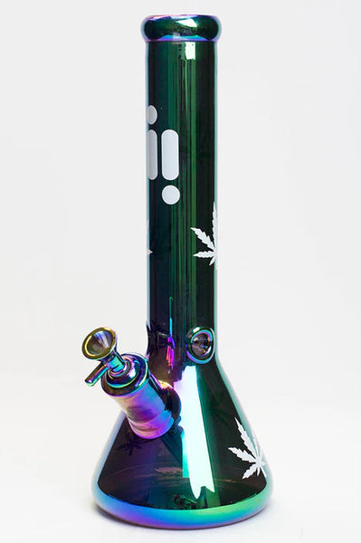 INFYNITI 14" Glow In The Dark Iridescent Bong (7mm)