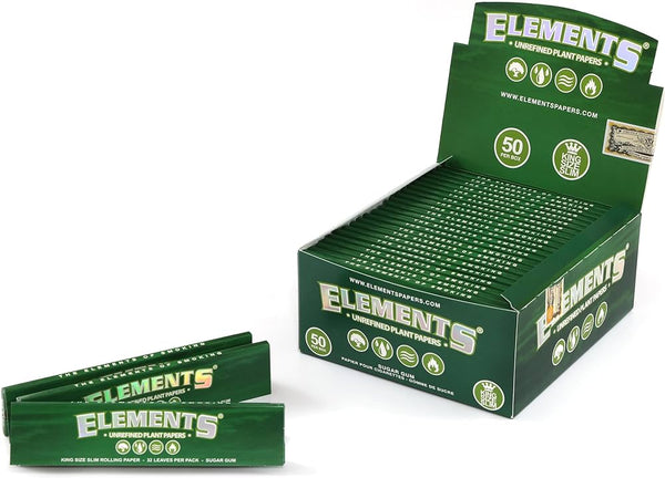 ELEMENTS Unrefined Plant Papers (King Size SLIM)