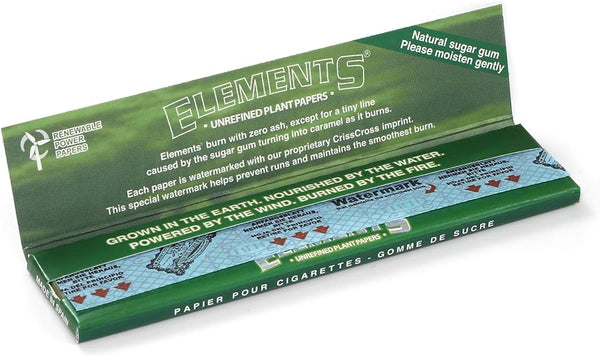 ELEMENTS Unrefined Plant Papers (King Size SLIM)