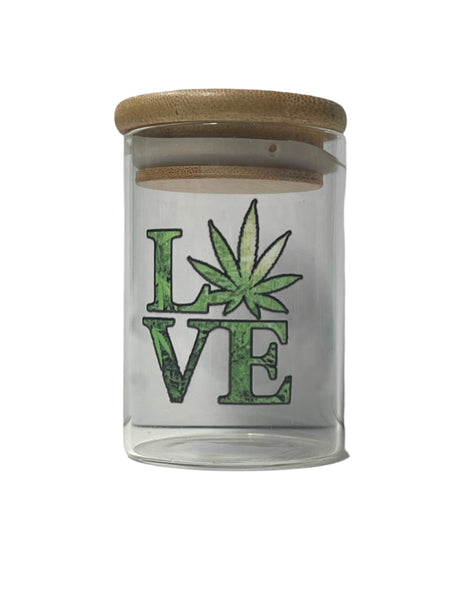 Glass Storage Jar With Bamboo Lid