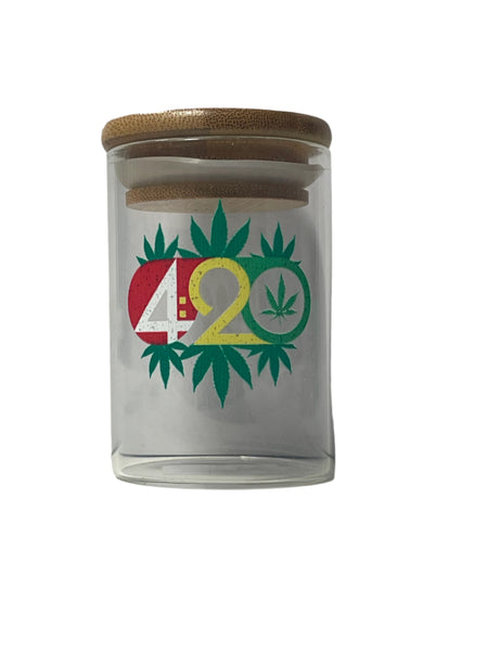 Glass Storage Jar With Bamboo Lid