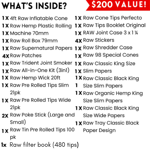 The SUPER RAW Box ($200 VALUE)