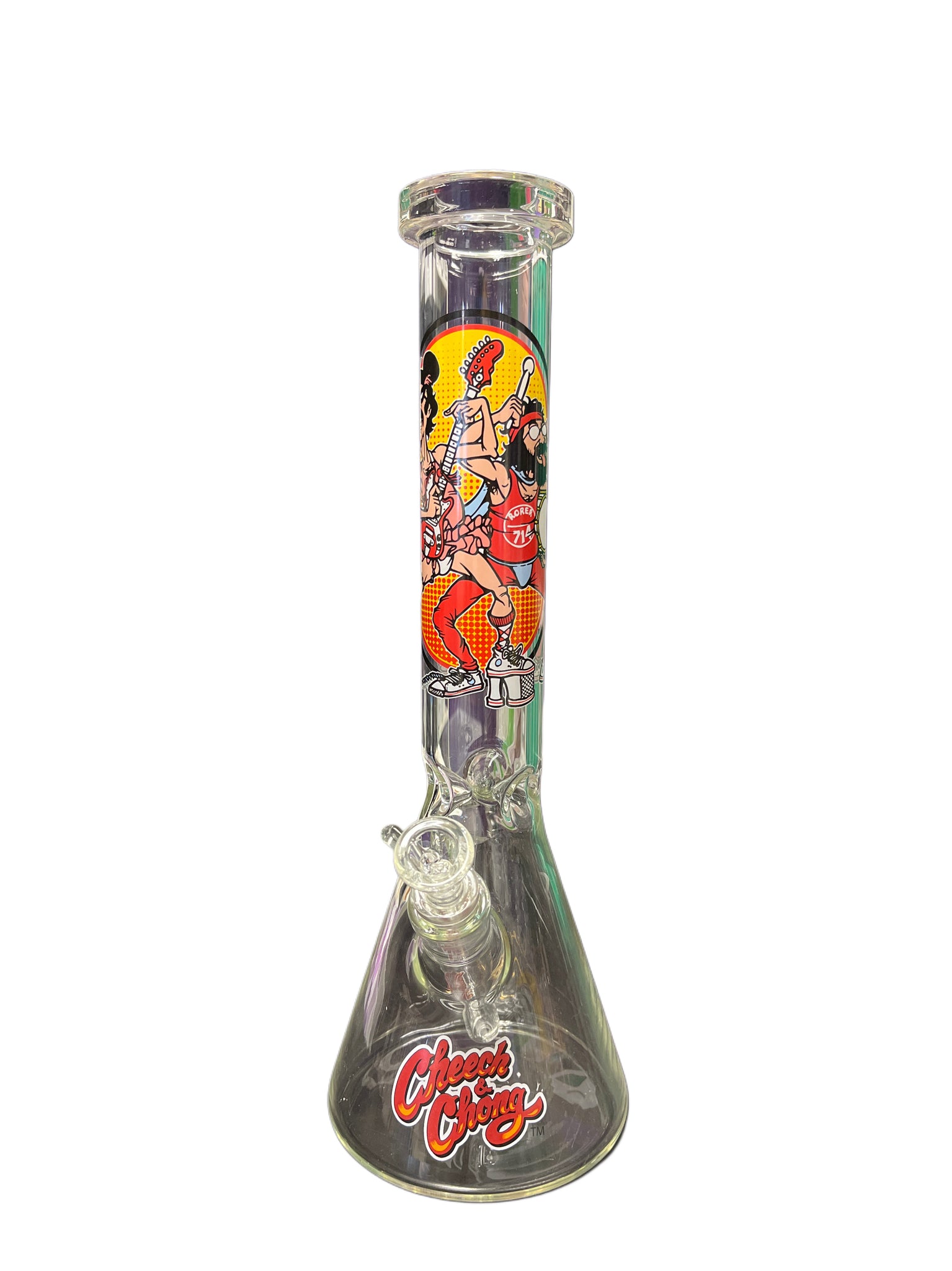 CHEECH & CHONG 15" 7mm "Rock & Roll" Beaker Bong