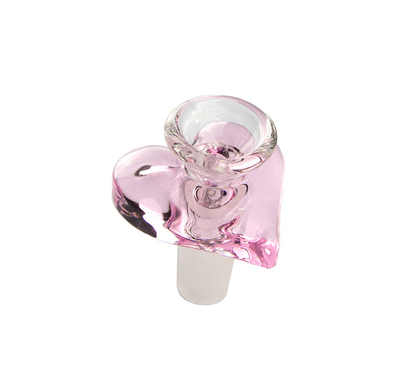 Pink Heart Shaped Mini Bong (9")