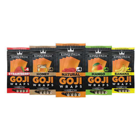 KINGPALM Goji 4 Pack Wraps (Multiple Flavours)