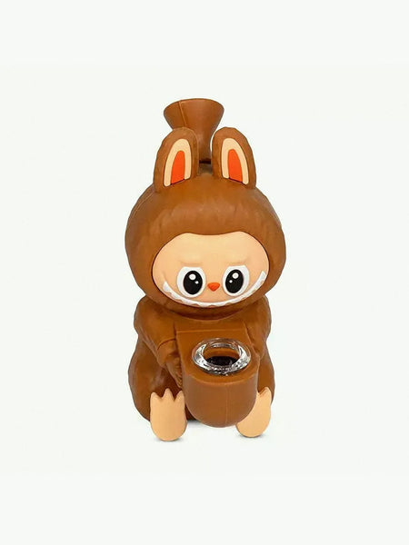Silicone Labubu Bong 3-Piece Design with Glass Bowl