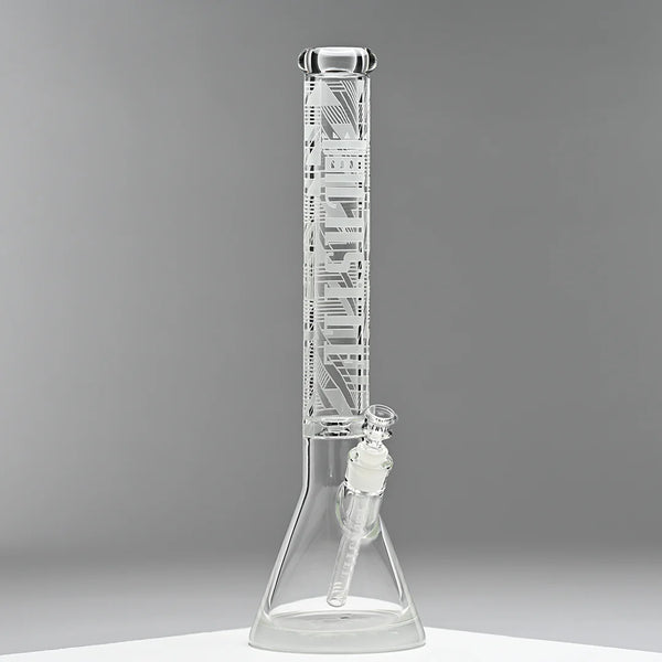 CASTLE GLASSWORKS 14" Coloured Logo Beaker Bong