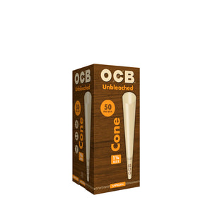 OCB Unbleached Cones 1 1/4 Size 50-Pack