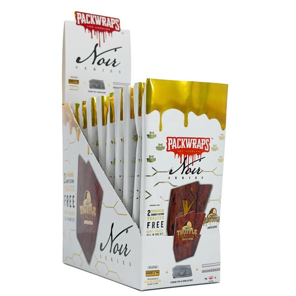 PACKWRAPS Noir Series White Truffle Hemp Wraps (Limited Edition)