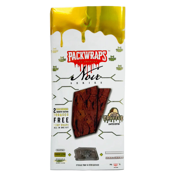 PACKWRAPS Noir Series White Truffle Hemp Wraps (Limited Edition)