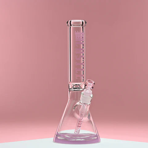 CASTLE GLASSWORKS 14" Coloured Logo Beaker Bong