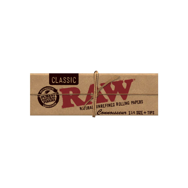 RAW Connoisseur Classic Papers & Tips (1 1/4 & King Size)