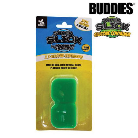 BUDDIES Super Slipp The Compact Silicone Dab Containers 2-Pack
