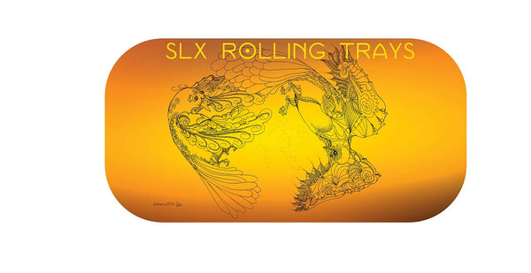 SLX Small Non-Slip Rolling Tray w/ Magnet Cover