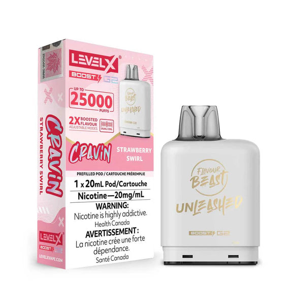 FLAVOUR BEAST Unleashed - Level X Boost G2 Pods (25K Puffs)
