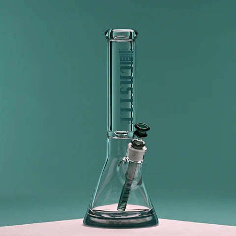 CASTLE GLASSWORKS 14" Coloured Logo Beaker Bong