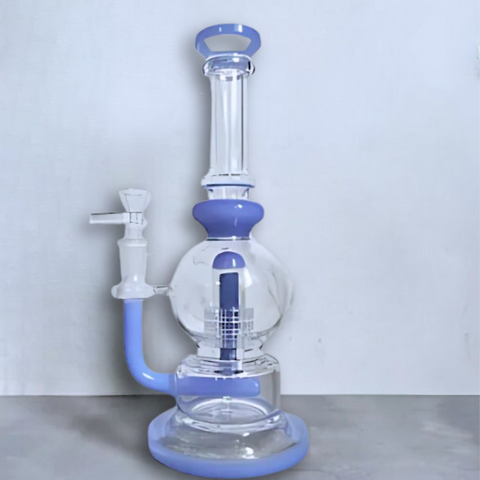 XTREME 10” In-Line Perc Bubble Dab Rig - Light Purple
