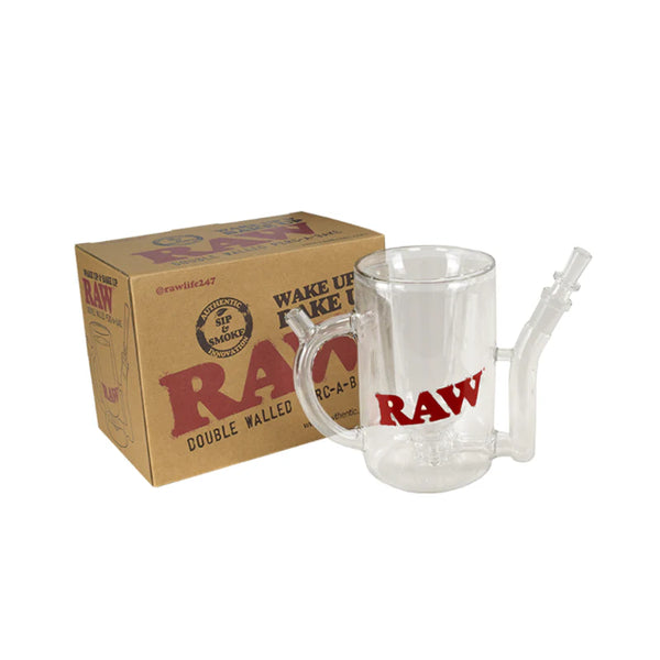 RAW Wake Up & Bake Up Mug (Double Walled Perc-A-Bake)