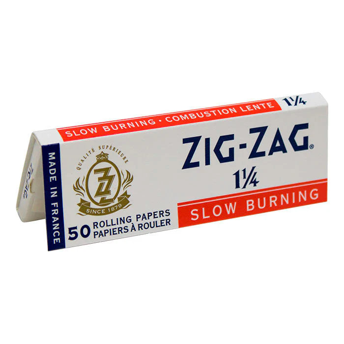 ZIG-ZAG White Slow Burning Papers (1 1/4)