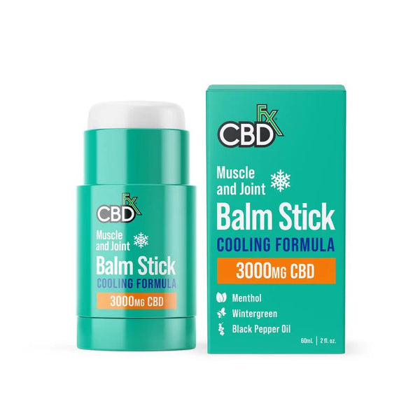 CBDFX Muscle & Joint Balm Stick 750mg OR 3000mg CBD - Vegan | Calming | UP TO 50% OFF