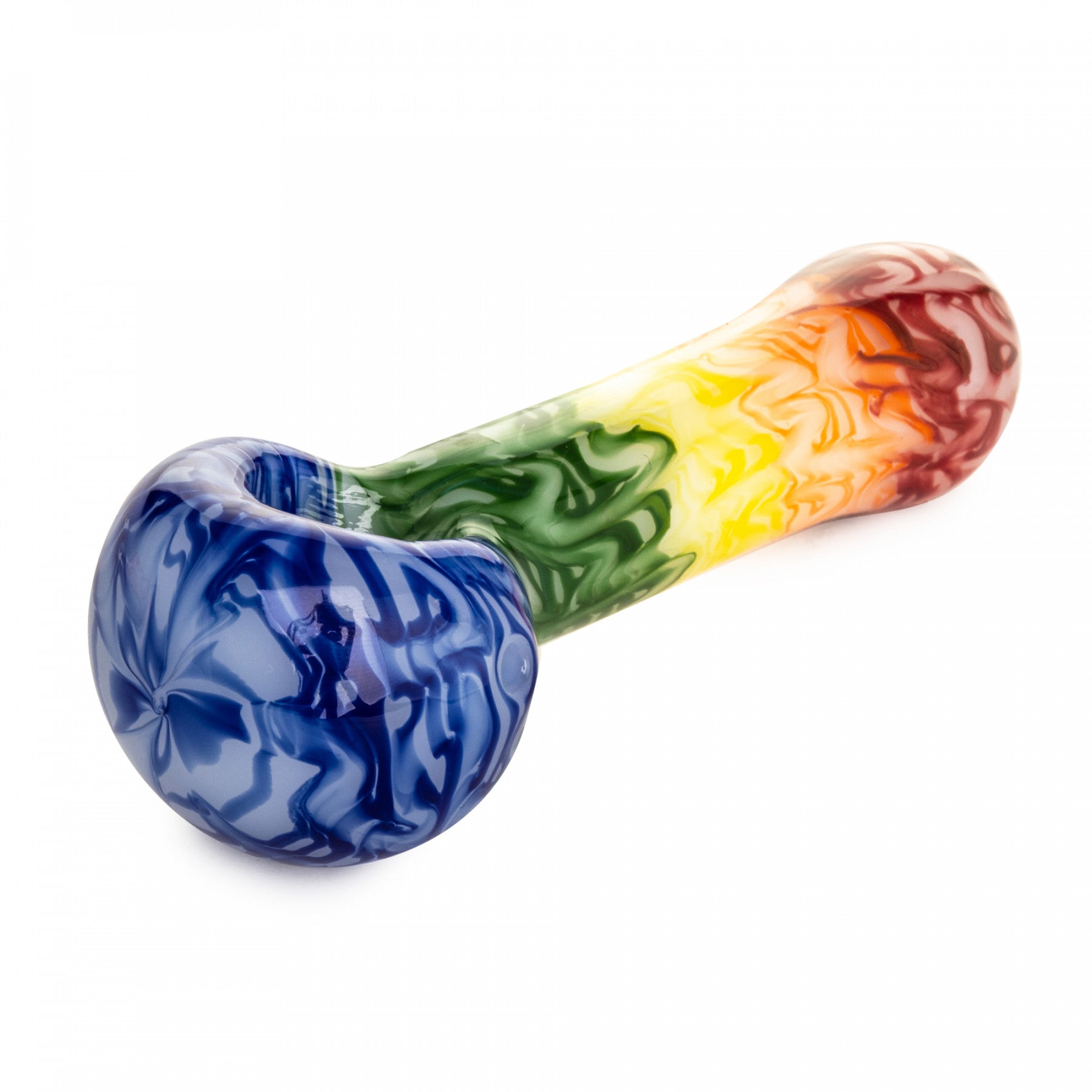 RED EYE GLASS® 4.5" Rainbow Spoon Hand Pipe