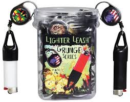 LIGHTER LEASH Retractable 30" Grunge Series (Assorted Designs)