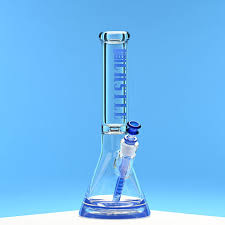 CASTLE GLASSWORKS 14" Coloured Logo Beaker Bong