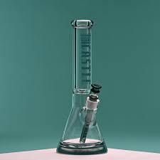 CASTLE GLASSWORKS 14" Coloured Logo Beaker Bong