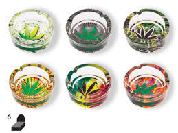 Leaf Glass Ash Trays (Assorted Styles)