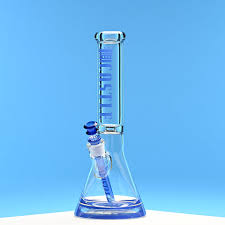 CASTLE GLASSWORKS 14" Coloured Logo Beaker Bong