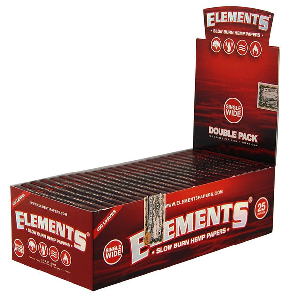 ELEMENTS Slow Burn Hemp Papers SW - Double Pack (SINGLE WIDE)