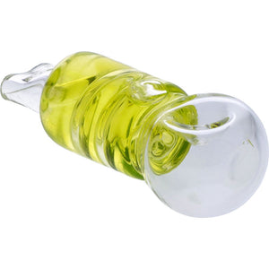 4" Freezable Glass Glycerin Coil Hand Pipe