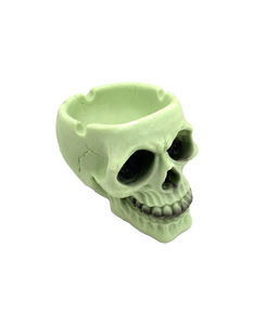 Glow in The Dark Skull Polyresin Ashtray