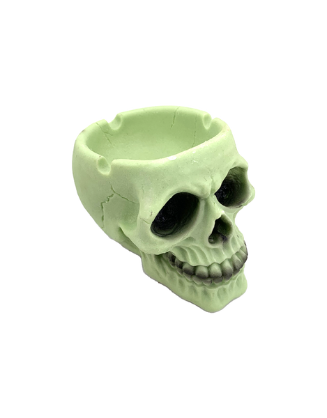 Glow in The Dark Skull Polyresin Ashtray