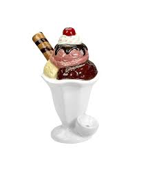 Ceramic Ice Cream Sundae Pipe