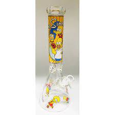 14" The Simpsons Glass Beaker Bong